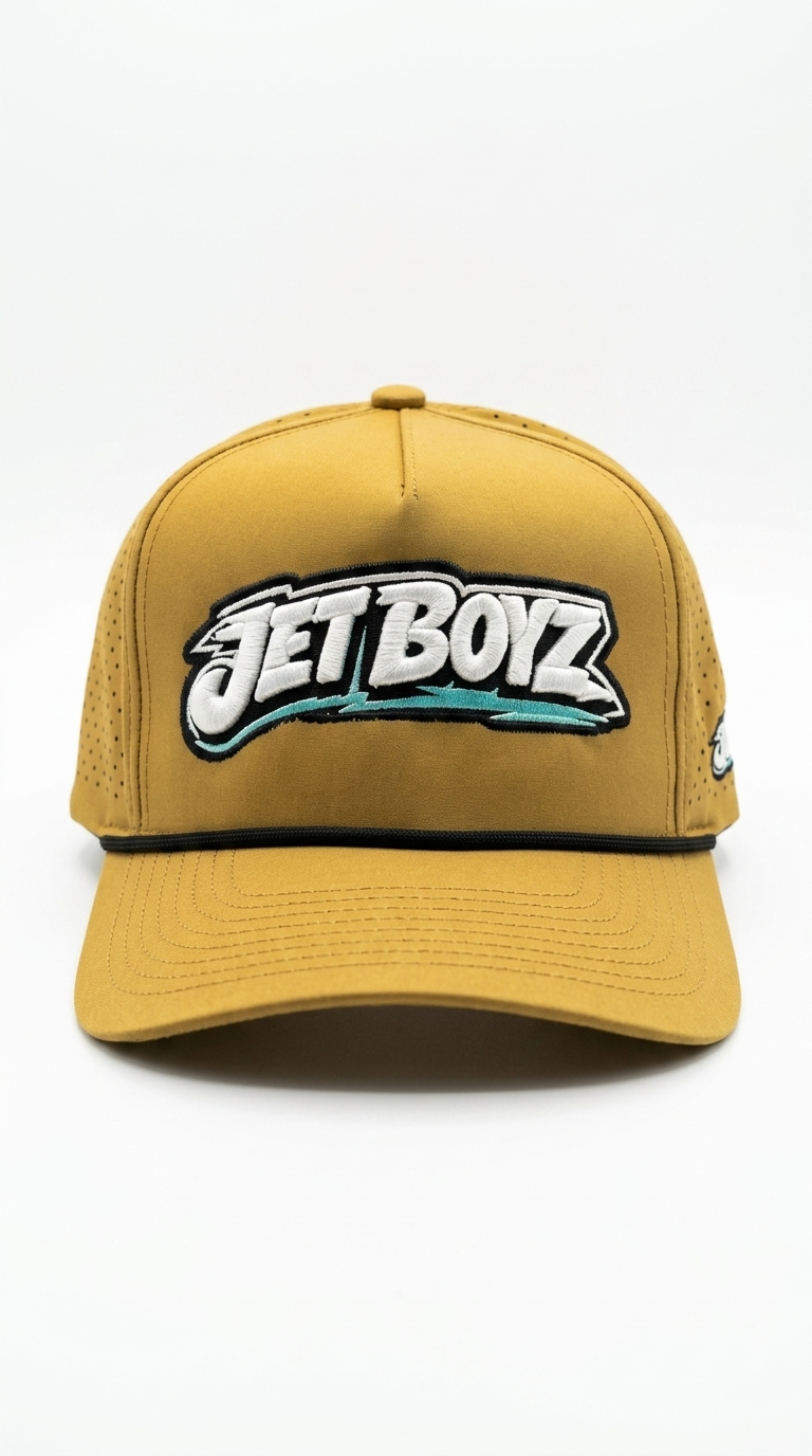 Jet Boyz Performance Snapback Hat - Khaki