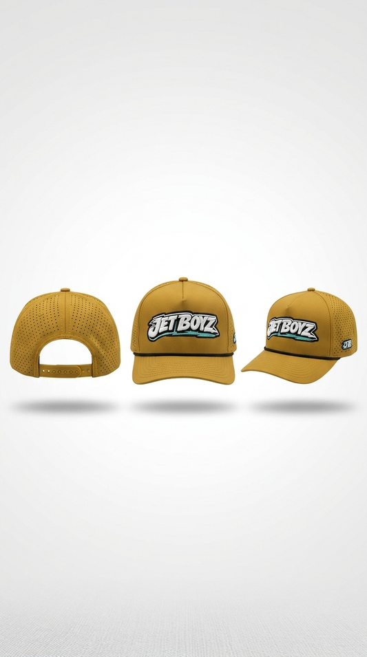 Jet Boyz Performance Snapback Hat - Khaki