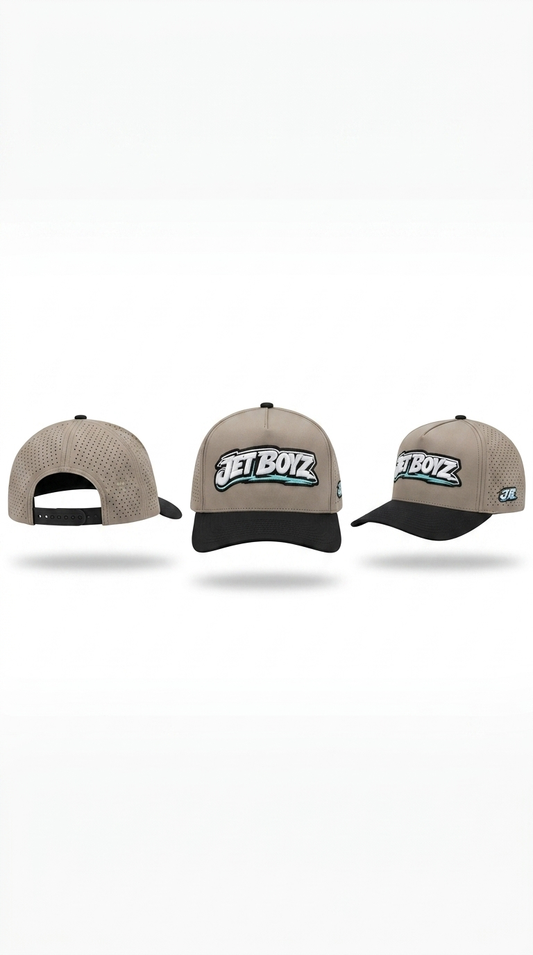 Jet Boyz Performance Snapback Hat - Mink/Black