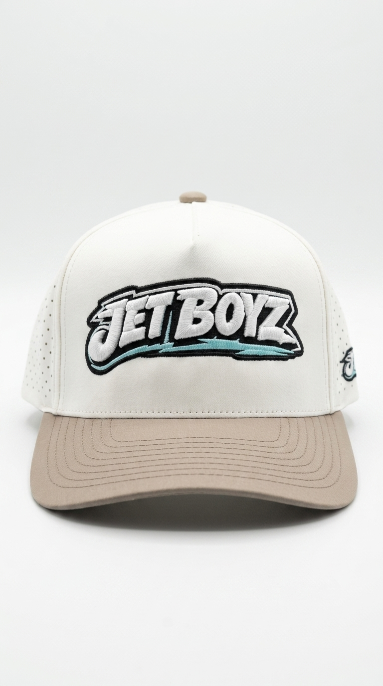 Jet Boyz Performance Snapback Hat - Offwhite/Mink
