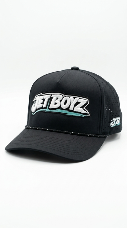 Jet Boyz Performance Snapback Hat - Black