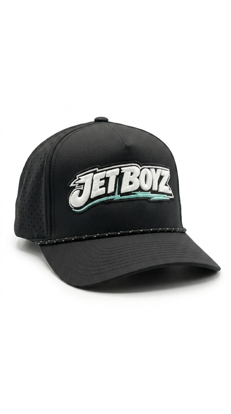 Jet Boyz Performance Snapback Hat - Black