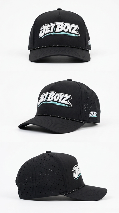 Jet Boyz Performance Snapback Hat - Black