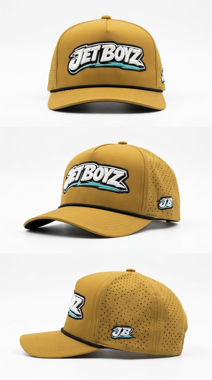 Jet Boyz Performance Snapback Hat - Khaki