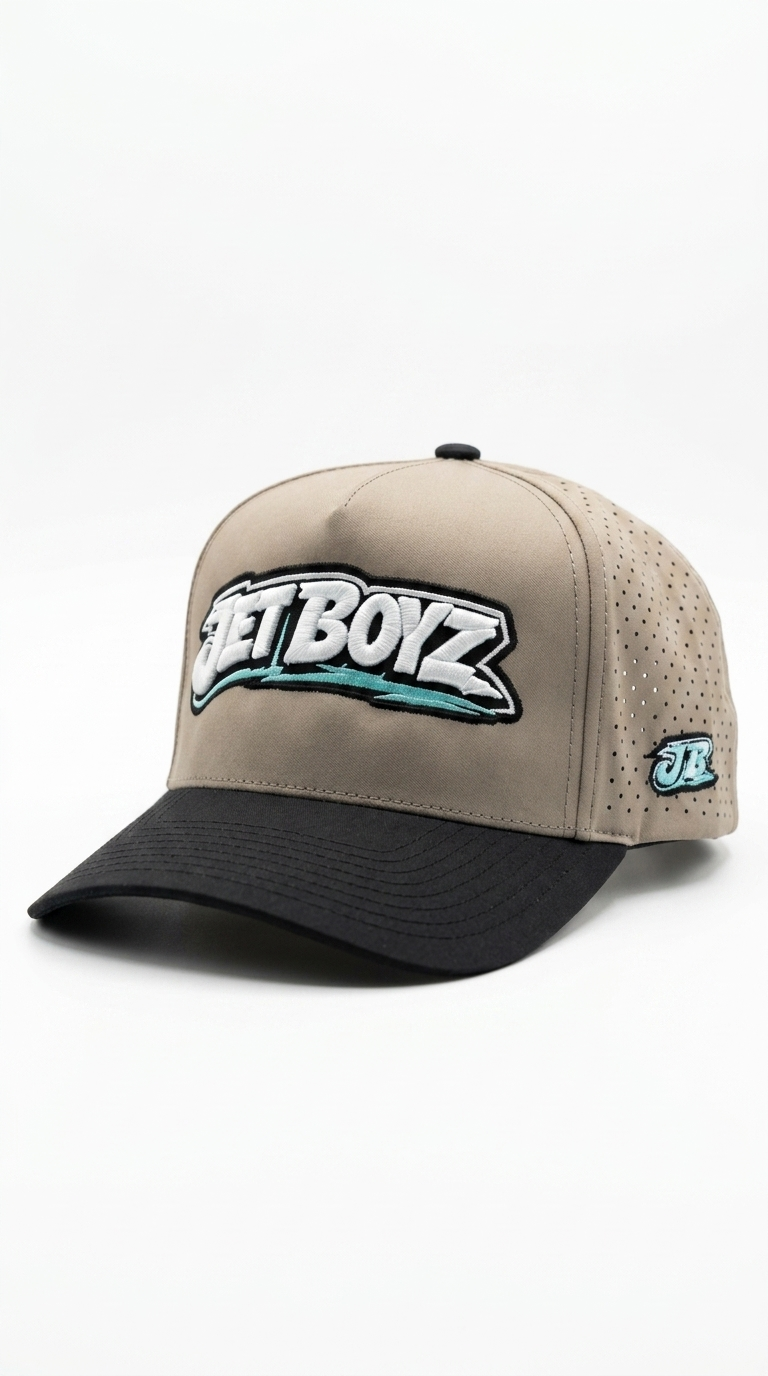 Jet Boyz Performance Snapback Hat - Mink/Black