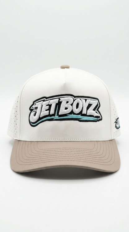 Jet Boyz Performance Snapback Hat - Offwhite/Mink