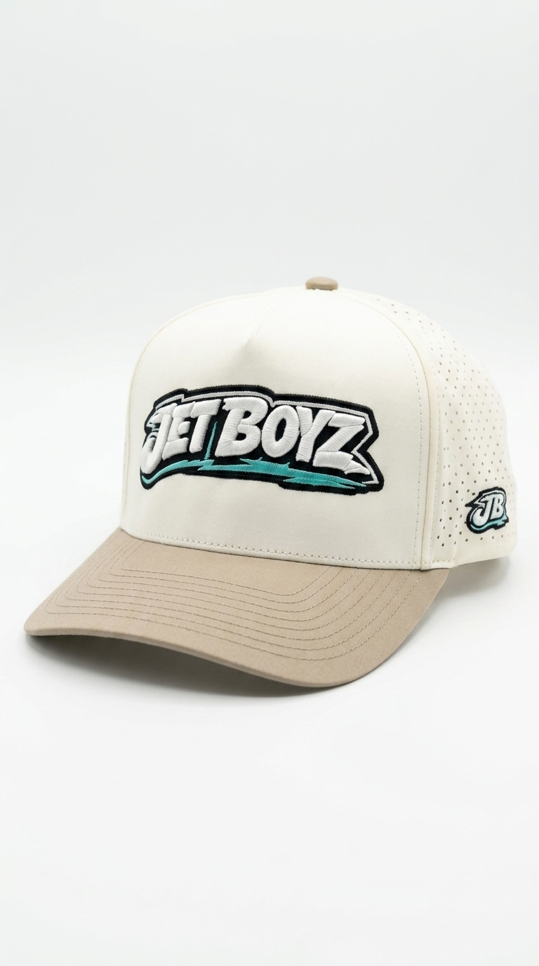 Jet Boyz Performance Snapback Hat - Offwhite/Mink