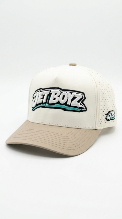 Jet Boyz Performance Snapback Hat - Offwhite/Mink