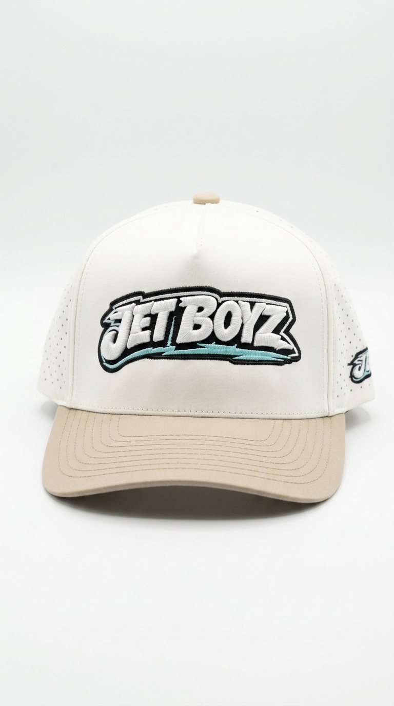 Jet Boyz Performance Snapback Hat - Offwhite/Mink