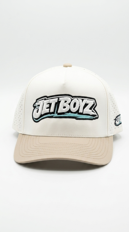 Jet Boyz Performance Snapback Hat - Offwhite/Mink