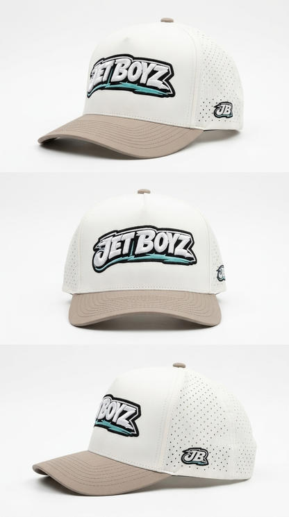 Jet Boyz Performance Snapback Hat - Offwhite/Mink
